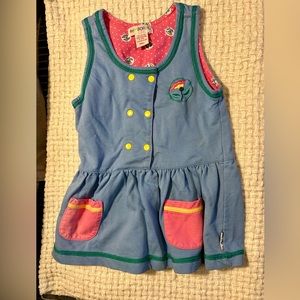 Vintage Gymboree small dress girls 4 blue